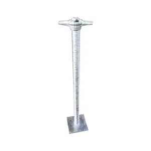 38*500/600mm matériau de Construction coffrage échafaudage étaiement solide creux Base Jack prix