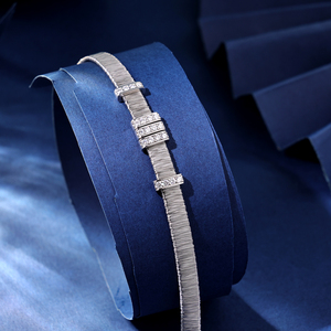 Venta al por Mayor de Dijes de Plata de Ley 925 con Baño de Oro Blanco de 18K y Circonita, Geométricos, Modernos y Móviles, para Pulseras Cristianas, Regalos - Product Image 6