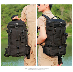 Custom Fashionable Waterproof Nylon Fishing Sling Bag Outdoor Storage Pack Rod <b>School</b> Season Tackle <b>Backpack</b> Zipper Hasp Closure - Product Image 6