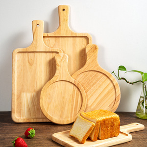 Juego de bandejas de roble estilo japonés, tabla de cortar para pizza, carne, sushi, queso, para hotel, café, té - Product Image 1