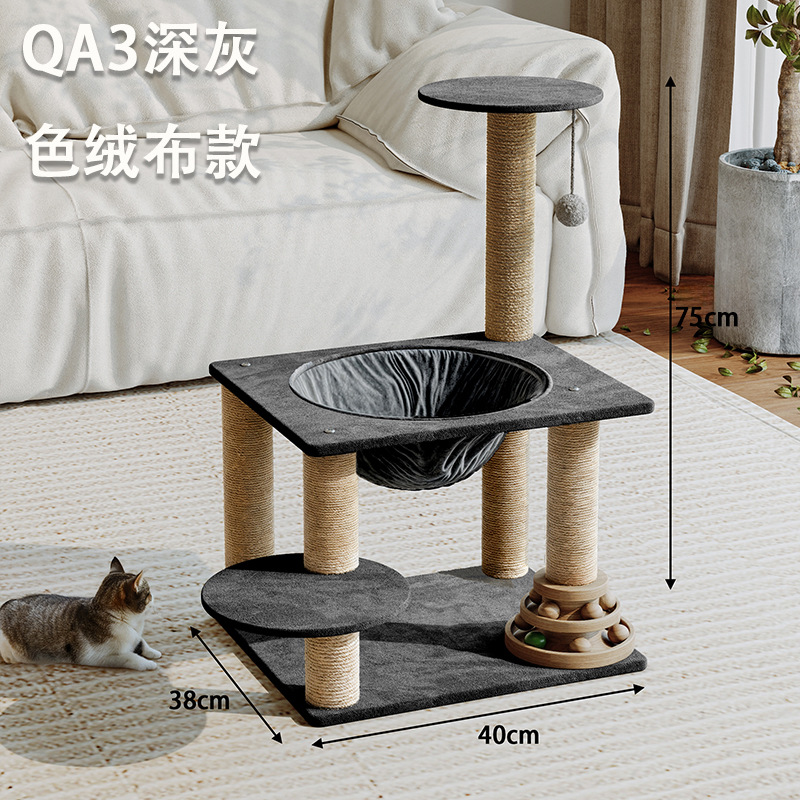 QA3-40x38x75cm  Dark Gray Velvet Style