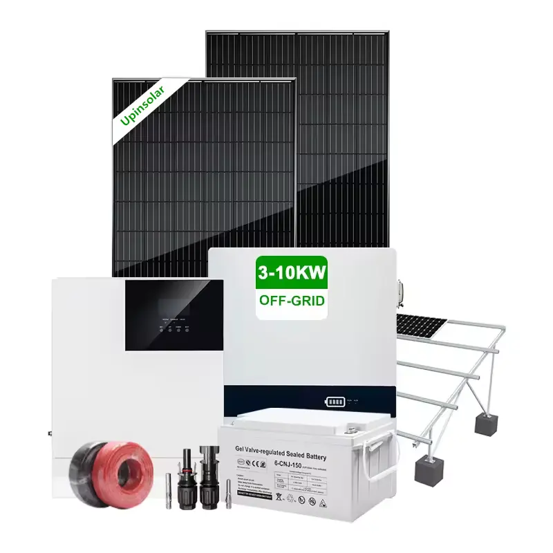 Off Grid 1kw 3kw 5kw 8kw Compleet Volledige Set Solar Generator Set Off Grid Solar Cell Power Systeem