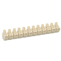 BELEKS 960-12 Bornier à vis à barrière fixe 12 pôles 450V 24A Connecteur électrique à connexion rapide Pince en acier Boîtier en PP