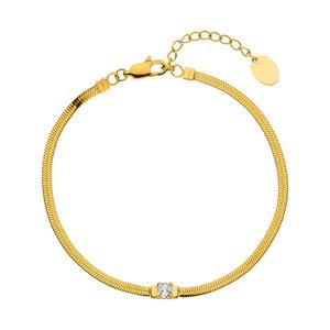 Bracelet en acier inoxydable véritable avec perles argentées pour femme, bijou tendance en chaîne, idée cadeau pour fiançailles ou anniversaire - Product Image 2