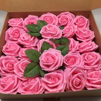Roses Artificielles Douces au Toucher en Mousse 8cm