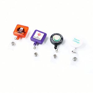 Most Popular Wholesale Custom Sublimation Name Doctor Nurse Plastic Lanyards Retractable Clip ID Badge Pull Reel Holders - Product Image 1