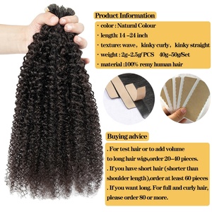 Nastro riccio non rilevabile Showjarlly nelle estensioni dei <span class=keywords><strong>capelli</strong></span> <span class=keywords><strong>capelli</strong></span> umani indiani grezzi neri naturali al 100% per <span class=keywords><strong>capelli</strong></span> afroamericani - Product Image 5