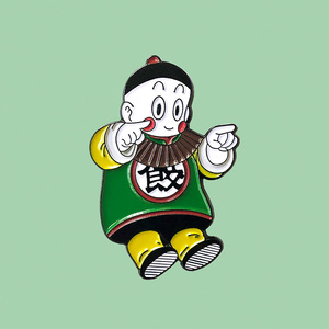 Pin de Solapa de Esmalte Personalizado Vintage, Diseño de Personaje Icónico de Luchador Calvo, Homenaje al Anime de Batalla, para Fans de los 90 - Product Image 5