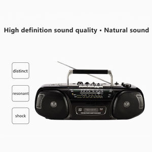 Altavoz de Casete Retro Multibanda de 600W, Radio FM Multifrecuencia Portátil, Reproductor y Grabador de MP3 - Product Image 3