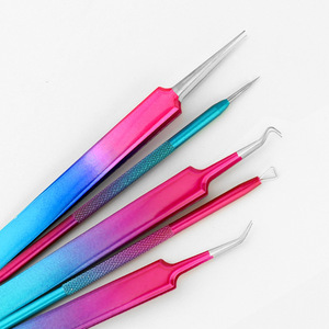 5 Piece Colored Stainless Steel Acne Needle Set Blackhead Remover Facial Extraction Tool For Face General Population - Product Image 2