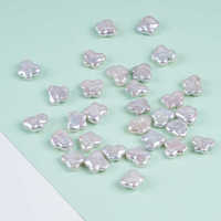 Vente d'usine couleur blanche naturelle 9*12mm papillon perles de perles d'eau douce en vrac irrégulières pour la fabrication de bijoux