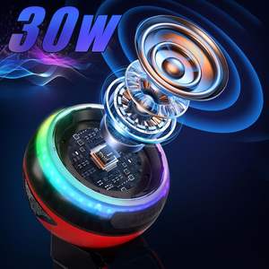 Altavoces Bluetooth Compatibles con la Batería de 18V de Milwaukee, <span class=keywords><strong>Altavoz</strong></span> Portátil Inalámbrico con Sonido HD y Luces LED RGB para Obras, Camping - Product Image 5
