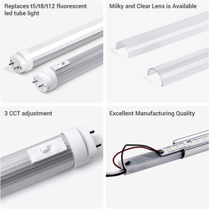 Siêu Sáng 4ft Nhôm PC 18W <span class=keywords><strong>T8</strong></span> Đèn 1200Mm 4ft LED <span class=keywords><strong>T8</strong></span> Ống Ánh Sáng 120-277V Chiếu Sáng Trong Nhà Ấm & Lạnh Trắng G13 - Product Image 6