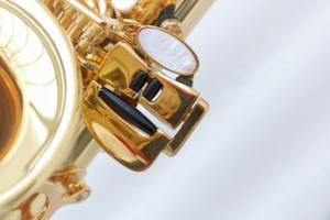 高F # <span class=keywords><strong>C</strong></span>メロディーサックストーンレンジ真鍮ボディゴールドラッカー調節可能な親指残り管楽器金属構造 - Product Image 6