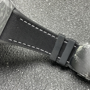 Montre mécanique sport pour homme 2026 de haute qualité, boîtier en forme de tonneau de vin, texture fibre de carbone, verre saphir, 24 mm, édition limitée, 5 ATM - Product Image 4