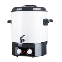 Chauffe-eau électrique domestique à prix d'usine 27L, contrôle de température 30-100°C, pour confiture/soupe/vin, avec fonction de conservation automatique