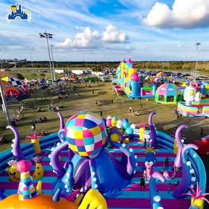 LilyToys <span class=keywords><strong>Castillo</strong></span> Inflable, Parque de Diversiones Inflable de PVC para Adultos, Pista de Obstáculos para Saltar - Product Image 5