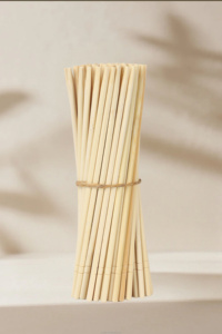 Tensoge <strong>Disposable</strong> Bamboo <strong>Chopsticks</strong> Snack Stick Round <strong>Chopsticks</strong> in Black <strong>Disposable</strong> Cutlery - Product Image 5