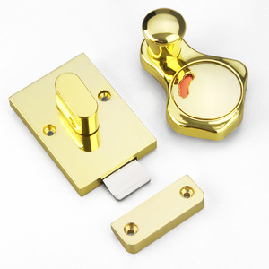 Cao Cấp Nhiệm Vụ Nặng Nề Nhà Vệ Sinh Phần Cứng Phụ Kiện Công Cộng WC Kẽm Hợp Kim Lần Lượt Khóa Nhà Vệ Sinh Chỉ Số Cửa Khóa - Product Image 5