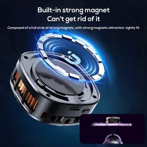 Refroidisseur de téléphone portable magnétique portable MEMO CX06 avec clip dorsal, ventilateur de refroidissement optionnel, dissipateur thermique avec lumière RGB et radiateur - Product Image 4