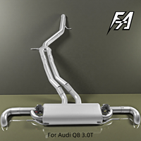 Échappement de haute qualité pour Audi Q7 RSQ7 Q8 RSQ8 3.0T 4.0T avec silencieux à soupape électronique, Plug and Play, améliore les performances