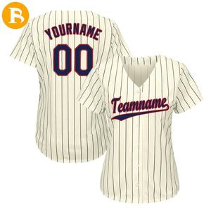 Beyaz kırmızı yetişkin tam düğme beyzbol formalar 100% Polyester nefes artı boyutu kuru süblimasyon boş toptan bebek oyuncakları - Product Image 3