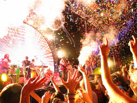Mesin Confetti Co2 Portabel efek panggung, peralatan dj Confetti Jet kertas mesin pernikahan