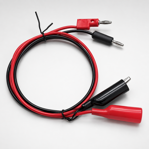 4mm Stackable Banana Plug to <b>Hook</b> <b>Clip</b> Test Lead Double Insulated test Lead Power Supply test Lead - Product Image 1