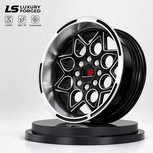 Jantes en alliage 15x8 pouces 4x100 4x114.3 Noir brillant concave profond prêtes à être expédiées pour Isuzu DMAX Great Wall Poer - Product Image 1