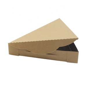 Slice Pizza Boxes Foldable Wholesale Customized Corrugated Commercial Triangle Carton Takeout Single Slice Pizza Boxes