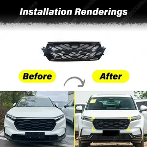Kit d'accessoires décoratifs externes pour grille d'admission d'air avant et couvercle de radiateur de dissipation thermique pour automobiles 2023-2024 - Product Image 2