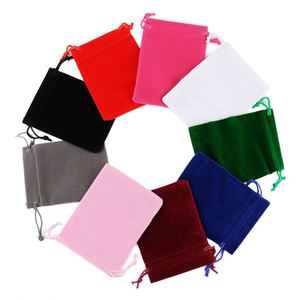 Pochette en velours flanelle personnalisable avec logo pour le rangement de bijoux, sac en tissu recyclable, prix bas, vente en gros - Product Image 1