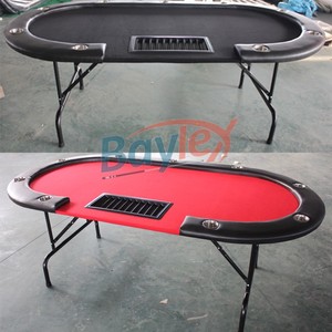 Giá Rẻ Giá Tùy Chỉnh Sòng Bạc Có Thể Gập Lại Poker Bảng Với Thẻ Shuffler Và LED Ánh Sáng - Product Image 4