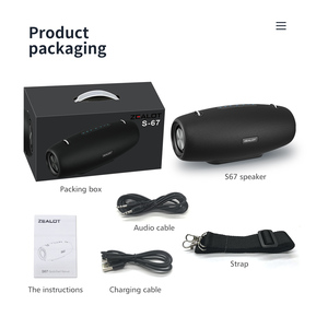 Sản phẩm bán chạy nhất IPX5 không thấm nước Loa răng Xanh 60W di động loa răng xanh mạnh mẽ loa không dây Zealot S67 - Product Image 6