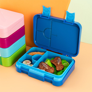 AOHEA Divided BPA-Free <b>Lunch</b> <b>Box</b> for Kids Bento <b>Box</b> <b>with</b> 3 <b>Compartments</b> Color Design Kid's Dinnerware Dishwasher Safe - Product Image 6