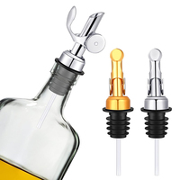 Verseur de bouteille d'alcool en acier inoxydable lesté pour le vin et l'huile
