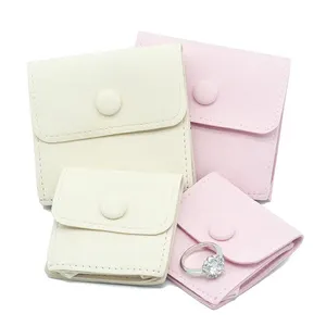 Factory Price Luxury Microfiber Suede Watches Dust Pouches Cute Velvet Envelope Bag For Trinket