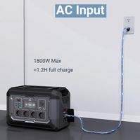 SOUOP Lifepo4 système d'énergie par batterie Tragbare Powerstation Charge rapide 2048Wh centrale électrique portable générateur solaire 2500 watts