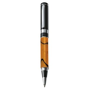 Bolígrafo Deportivo Personalizado con Diseño de Mármol Naranja, Bolígrafo Metálico con Pluma y Cuerpo de Plástico para Uso en Pancartas y Promociones - Product Image 1