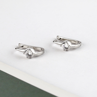 Boucles d'oreilles clous en argent sterling 925 pour femme, avec moissanite, tendance, bijoux fins, pour fiançailles, mariage, vente en gros