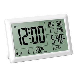 Relógio Despertador Muçulmano Islâmico de 7,5 polegadas com Horários de Oração, Direção da Qibla, Calendário Hijri, Múltiplos Alarmes, para Casa e Mesquita - Product Image 4