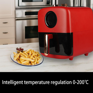 Four <span class=keywords><strong>à</strong></span> air chaud <span class=keywords><strong>électrique</strong></span> multifonctionnel 4L, design moderne allemand, pour une cuisson saine sans huile, thermostat réglable, garantie 1 an - Product Image 4