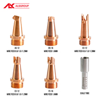 Nosel Las Laser Tembaga ALS Super Weiye untuk Mesin Las Genggam, Suku Cadang Peralatan Laser
