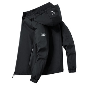 Veste à capuche pour hommes, printemps-automne, fine, respirante, décontractée, coupe ample, vêtement d'extérieur tendance - Product Image 5