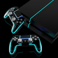 Manette sans fil de haute qualité avec 2 joysticks 3D à effet Hall intégrés, fonction programmable et boutons arrière pour PS4/Android et iOS