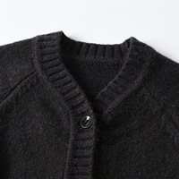 Combinaison en tricot pour bébé nouveau-né 100% coton, gris foncé uni, col en V, boutonnée, manches longues, tenue décontractée confortable pour bébé