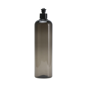Flacon de liquide vaisselle 500 ml en PET avec bouchon à clapet vert thé pour le nettoyage de la peau, emballage général - Product Image 4
