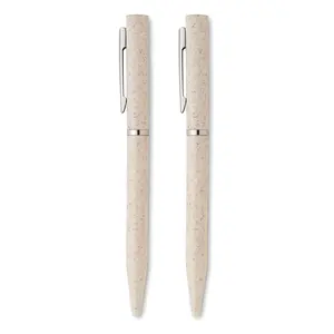 Set di penne in torba sostenibile, merchandising ecologico - Product Image 4