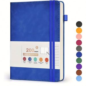 Stylish Custom Strap Leather Journal 100 Sheets Hardcover Thread <b>Sewing</b> Bound Multi-Size Options Multiple Colors Personalized - Product Image 4