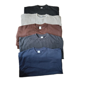 Camiseta de algodón de 100% pulgadas, prenda de vestir de algodón, color negro - Product Image 1